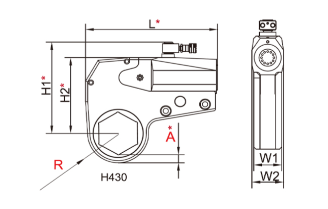 中空型液压扭矩扳手
